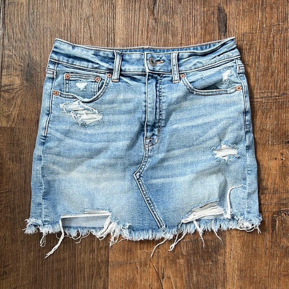 AE MINI JEAN SKIRT